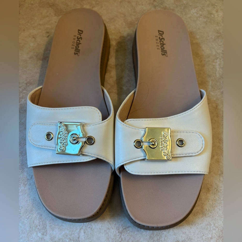 Dr. Scholls white slide sandals | NWOT | Size 8M